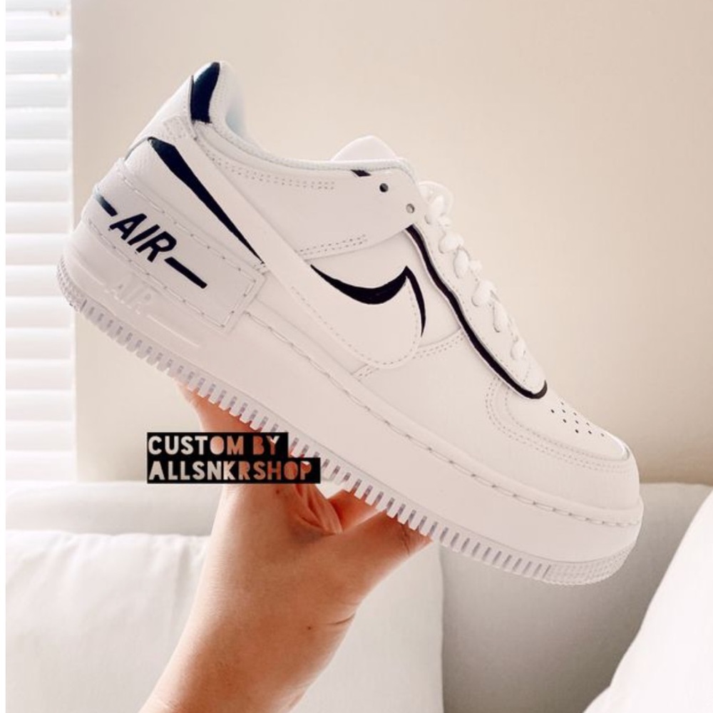 Nike air force 1 low shadow black white
